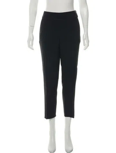 Pre-owned Victor Alfaro Mid-rise Straight-leg Pants In Black