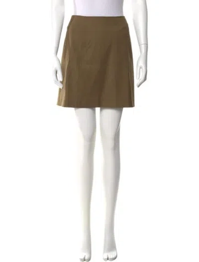 Pre-owned Victor Alfaro Mini Skirt In Green