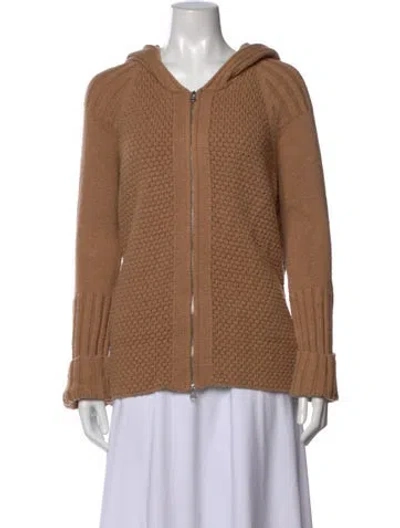 Pre-owned Victor Alfaro Open Front Sweater In Brown