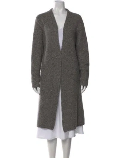 Pre-owned Victor Alfaro Open Front Sweater In Gray