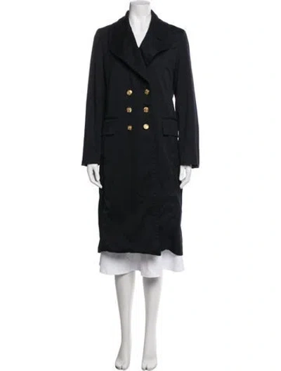 Pre-owned Victor Alfaro Peacoat In Blue