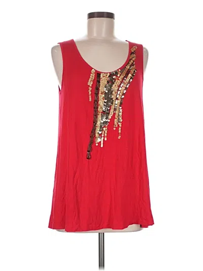 Pre-owned Victor Alfaro Sleeveless Blouse In Red
