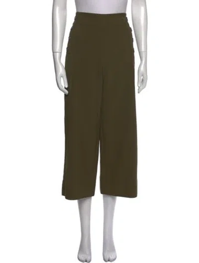 Pre-owned Victor Alfaro Wide Leg Pants In Green