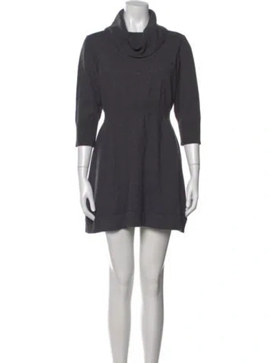 Pre-owned Victor Alfaro Wool Turtleneck Sweater In Gray