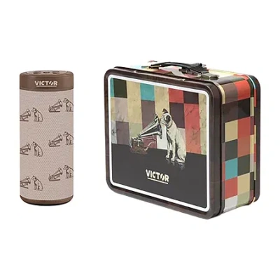 Victor Bluetooth Lunchbox Combo Speaker In Brown