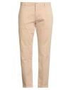 Victor Cool Man Pants Beige Size 40 Cotton, Elastane In Nude