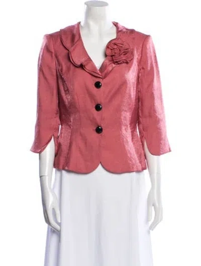 Pre-owned Victor Costa Evening Jacket In Pink
