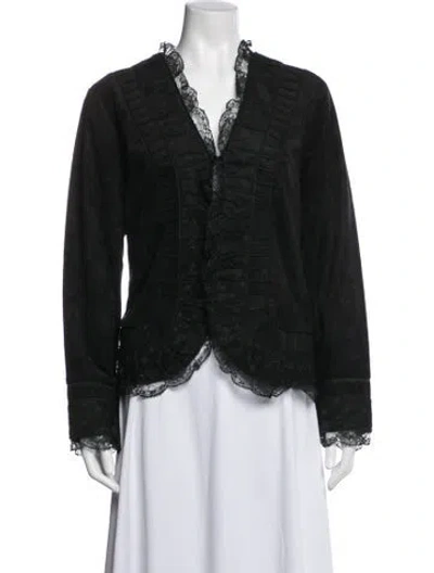 Pre-owned Victor Costa Jacket In Black