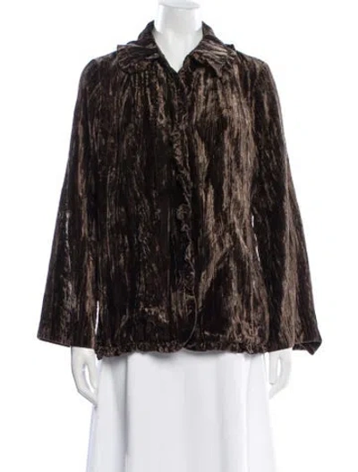 Pre-owned Victor Costa Jacket In Brown