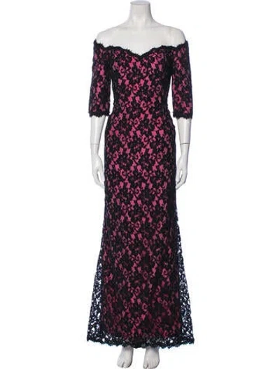 Pre-owned Victor Costa Late 1980's - Early 1990's Long Dress In Multi