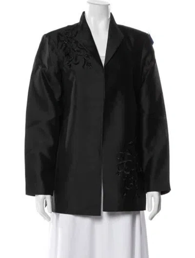 Pre-owned Victor Costa Silk Evening Jacket W/ Tags In Gray