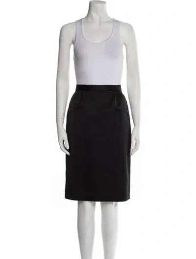Pre-owned Victor Costa Skirt Suit In Black