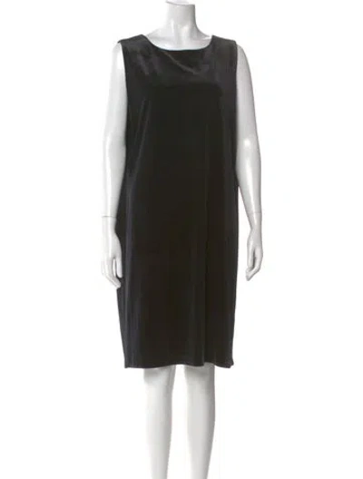 Pre-owned Victor Costa Vintage Knee-length Dress In Black