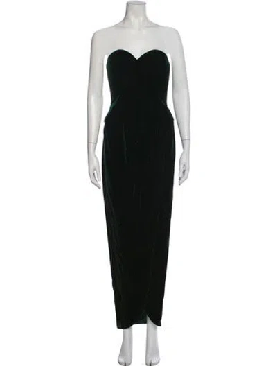 Pre-owned Victor Costa Vintage Long Dress In Multi