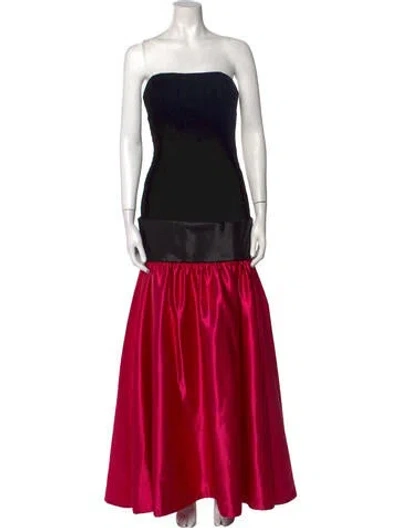Pre-owned Victor Costa Vintage Long Dress In Pink