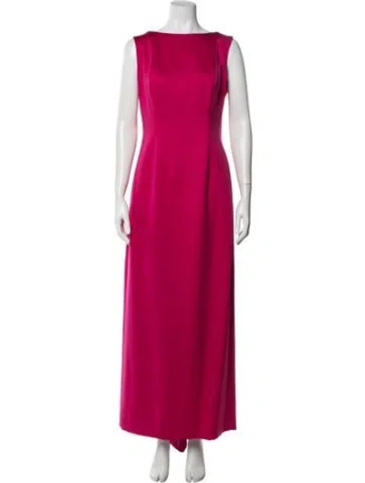 Pre-owned Victor Costa Vintage Long Dress In Pink