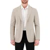 Victor Emmanuel Unstructured Comfort Knit Cotton Blend Sport Coat In Tan