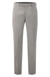 Victor Emmanuel Vince Flat Front Small Check Stretch Dress Pants
