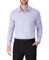 Victor Emmanuel Regular Fit Pin Dot Knit Cotton Dress Shirt In Blue