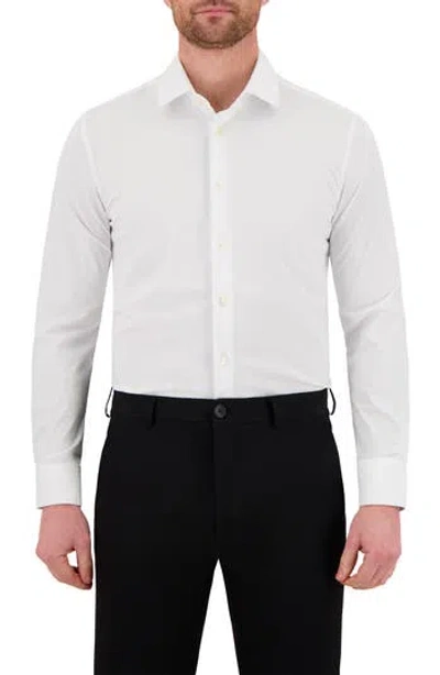 Victor Emmanuel Tech Stretch Dress Shirt In White