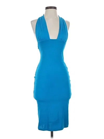 Pre-owned Victor Glemaud Cocktail Dress In Blue