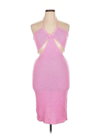 Pre-owned Victor Glemaud Cocktail Dress In Pink