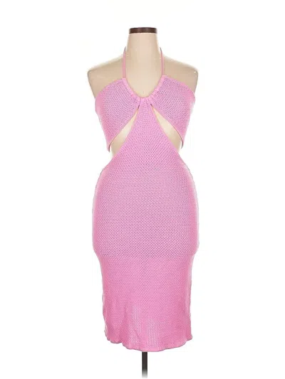 Pre-owned Victor Glemaud Cocktail Dress In Pink