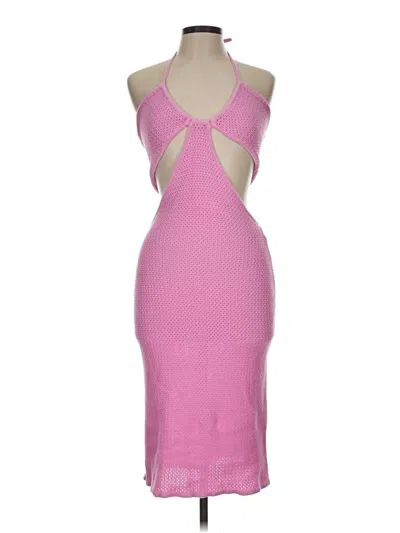 Pre-owned Victor Glemaud Cocktail Dress In Pink