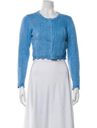 Pre-owned Victor Glemaud Crew Neck Sweater In Blue