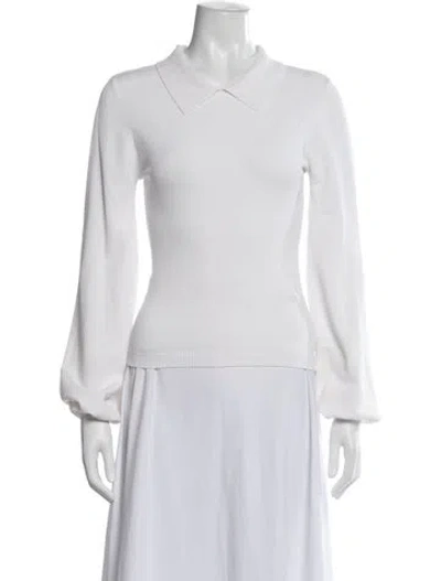 Pre-owned Victor Glemaud Long Sleeve Top In White