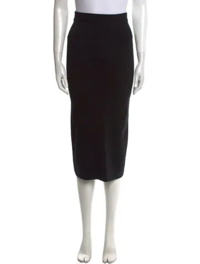 Pre-owned Victor Glemaud Midi Length Skirt In Black