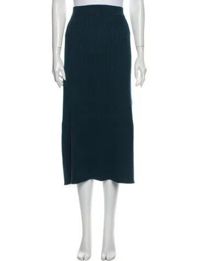 Pre-owned Victor Glemaud Midi Length Skirt In Blue