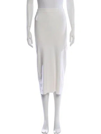 Pre-owned Victor Glemaud Midi Length Skirt In White