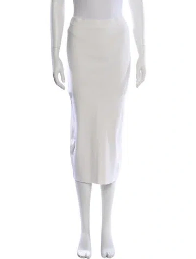 Pre-owned Victor Glemaud Midi Length Skirt In White