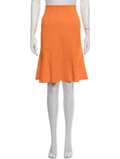 Pre-owned Victor Glemaud Mini Skirt In Orange