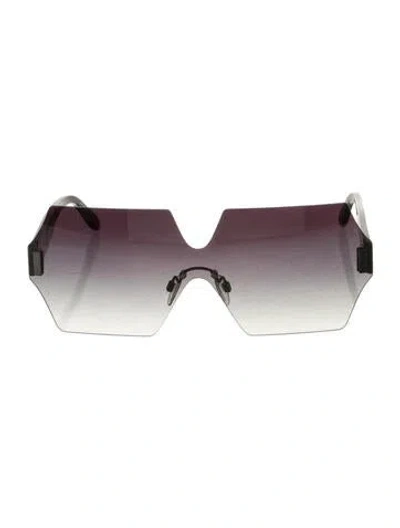 Pre-owned Victor Glemaud Shield Gradient Sunglasses In Black