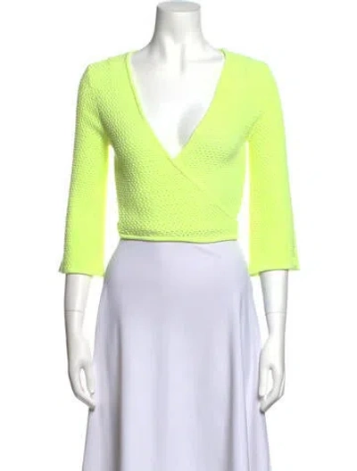 Pre-owned Victor Glemaud V-neck Sweater W/ Tags In Green