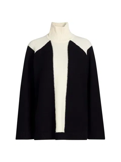 Victor Glemaud Women's Colorblocked Wool Turtleneck Sweater In Multi