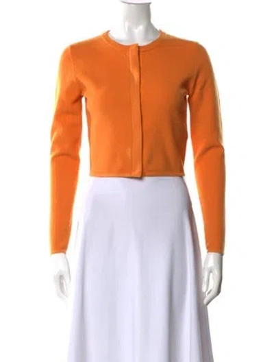 Pre-owned Victor Glemaud Wool Crew Neck Sweater In Orange