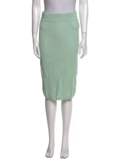 Pre-owned Victor Glemaud Wool Knee-length Skirt In Green