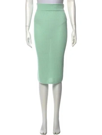 Pre-owned Victor Glemaud Wool Knee-length Skirt In Green