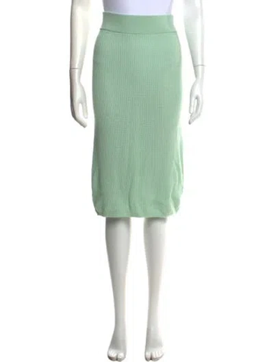 Pre-owned Victor Glemaud Wool Knee-length Skirt In Green