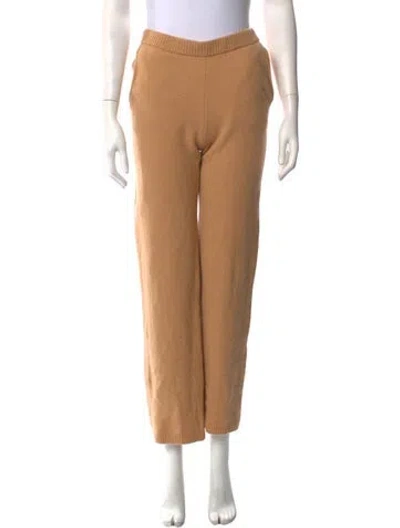 Pre-owned Victor Glemaud Wool Wide Leg Pants In Neutrals