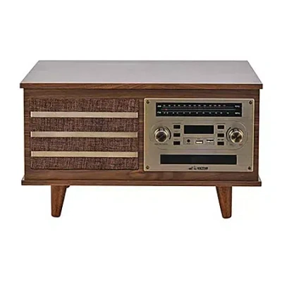 Victor Monroe 8-in-1 Music Center Speaker In Brown