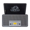 Victor Monument 8-in-1 Graphite Wood Music Turntable In Gray
