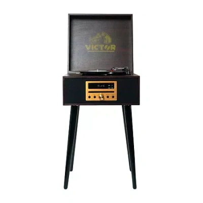 Victor Newbury 8-in-1 Music Turntable In Brown