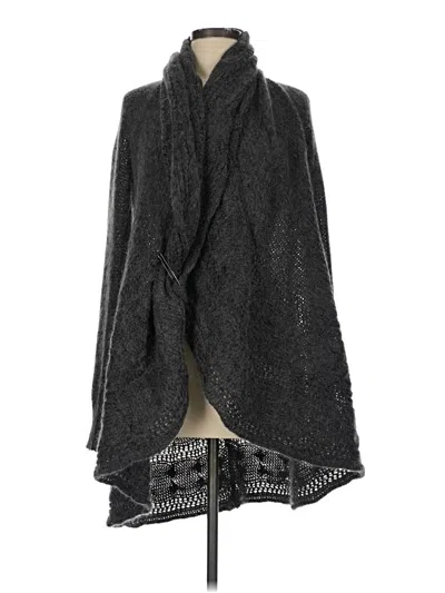 Pre-owned Victor Poncho In Gray