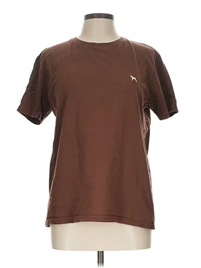 Pre-owned Victor Short Sleeve T-shirt In Brown