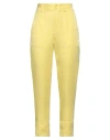 Victor Victoria Woman Pants Yellow Size 4 Viscose, Cupro In Yellow