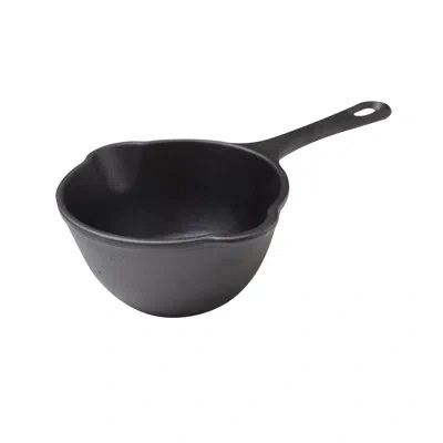 Victoria 0.5 Qt. Cast Iron Saucepan In Black